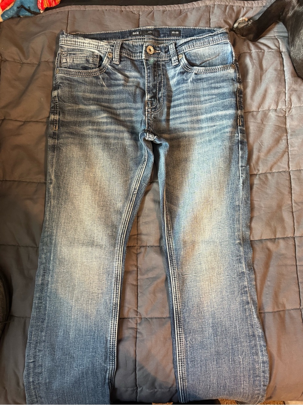 BKE Straight Leg Men's Jeans in Faded Blue